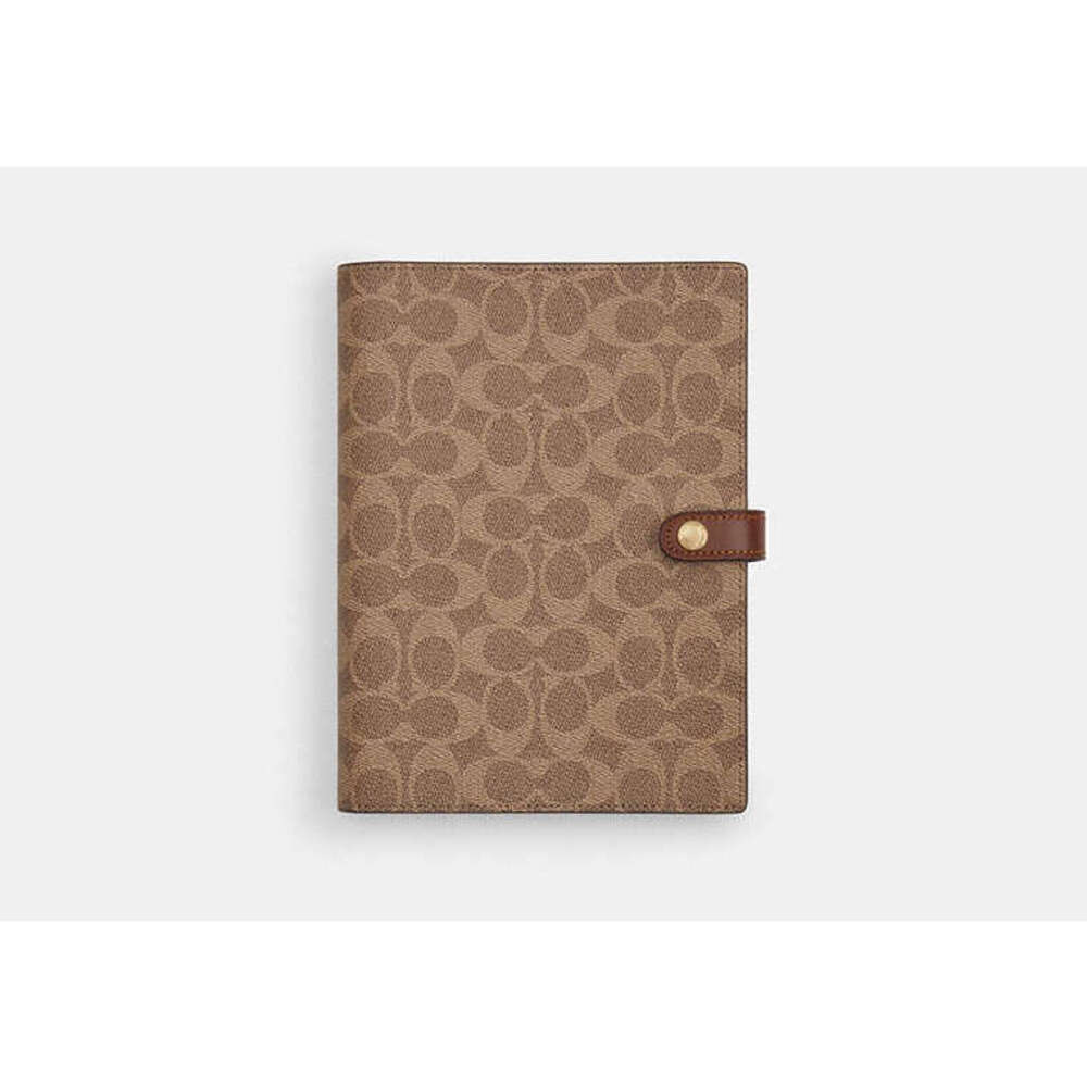 Coach Notebook In Signature Canvas NWT